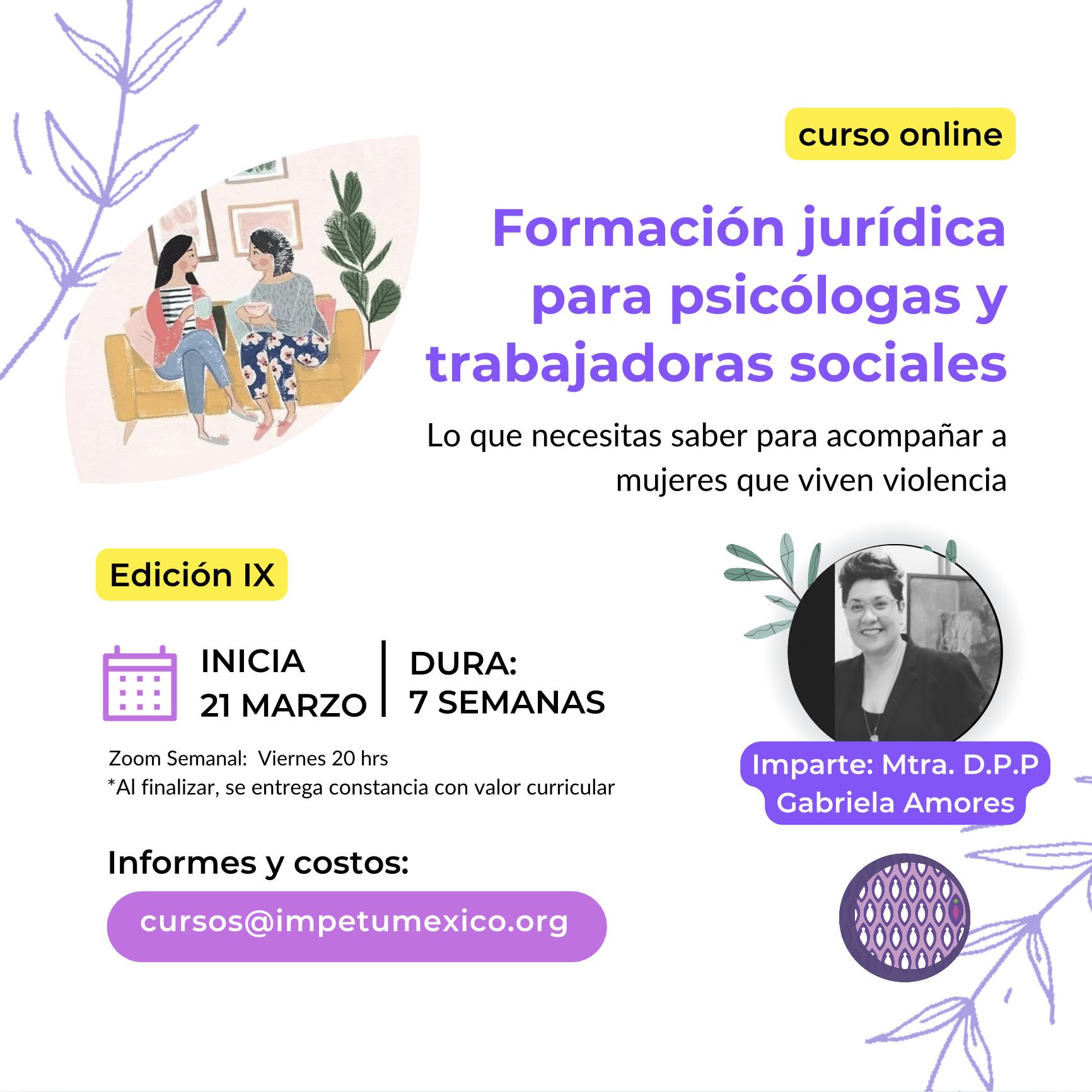 Formación jurídica para psicólogas y trabajadoras sociales